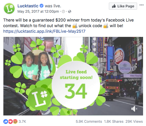 lucklast facebook post