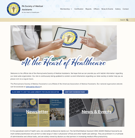 Web Design | PA Society of Medical Assistants