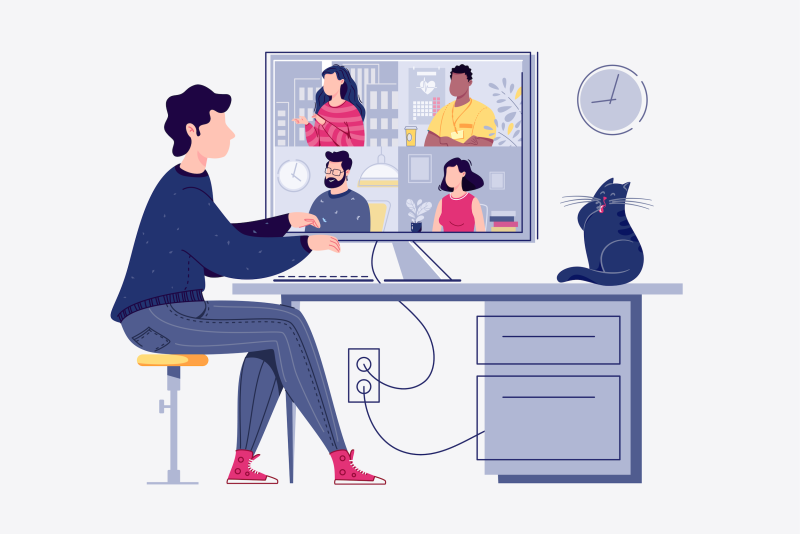 Videoconference illustration