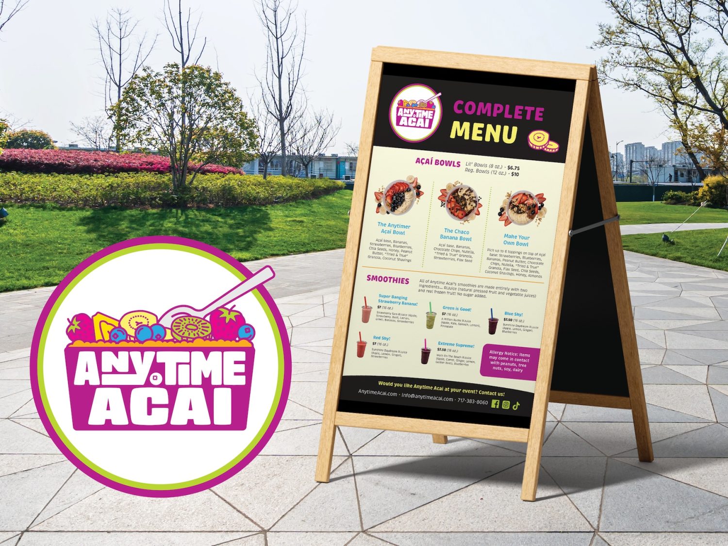 Anytime Acai Sandwich Boards