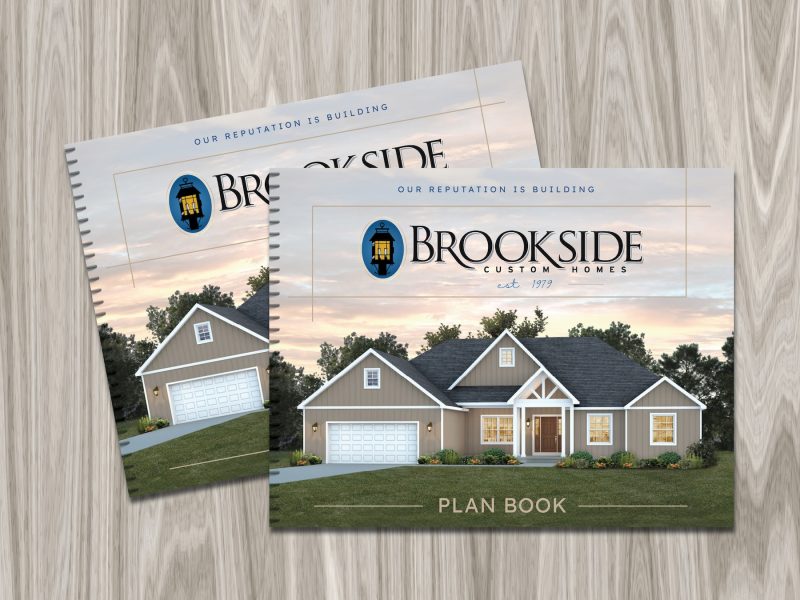 Colortech created a brochure template for Brookside Custom Homes to help guide users to the best custom built home for their needs.