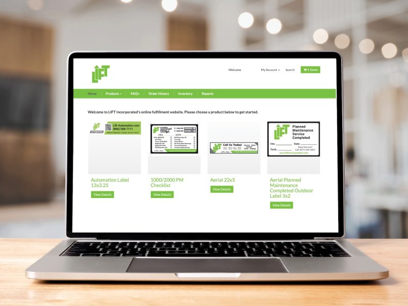LIFT Fulfillment Website